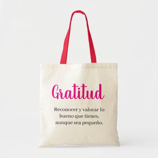 gratitud  tote bag (Voorkant)