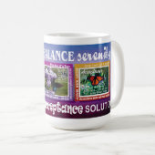gratitude 12-step butterfly slogans mug koffiemok (Voorkant rechts)