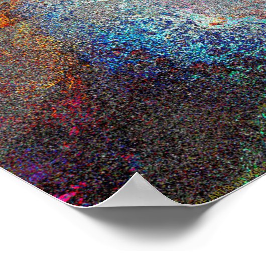 "Gratitude" Abstracte Chakra Meditation Art Poster (Hoek)