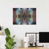 "Gratitude" Abstracte Chakra Meditation Art Poster (Thuiskantoor)