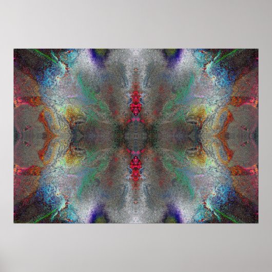 "Gratitude" Abstracte Chakra Meditation Art Poster (Voorkant)