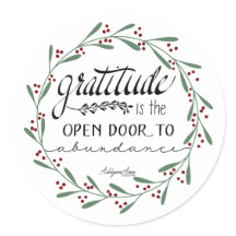 Gratitude-Abundance Stickers