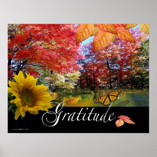 Gratitude-afdrukken Poster (Voorkant)
