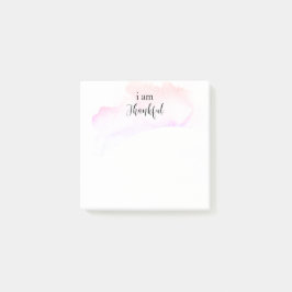 *~* Gratitude Affirmation Ombre Pink I AM THANKFUL Post-it® Notes