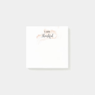 *~* Gratitude Affirmation Roos Gold I AM THANKFUL Post-it® Notes