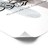 Gratitude and Appreciation Arabic Calligraphy art  Foto Afdruk (Hoek)