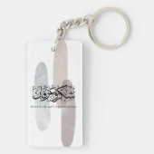 Gratitude and Appreciation Arabic Calligraphy art  Sleutelhanger (achterkant)