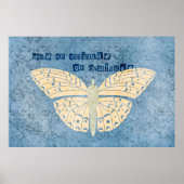 Gratitude Attitude Butterfly Poster (Voorkant)