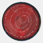 Gratitude Attitude Ronde Sticker (Voorkant)
