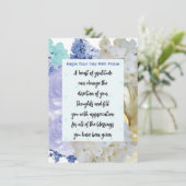 Gratitude Bible Verse-geheugenkaart Kaart (Staand voorkant)