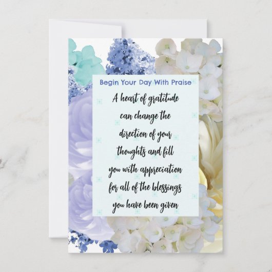 Gratitude Bible Verse-geheugenkaart Kaart (Voorkant)