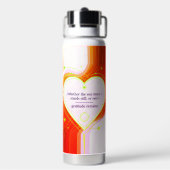 Gratitude blijft™: Inspirerende Liefde & Intentie Waterfles (Achterkant)