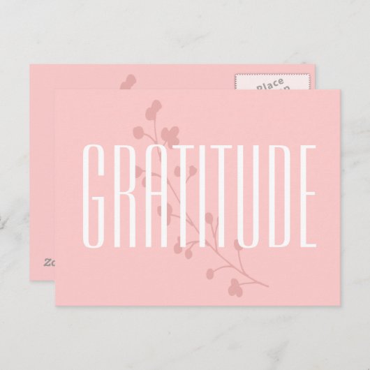 Gratitude Briefkaart (Voorkant / Achterkant)