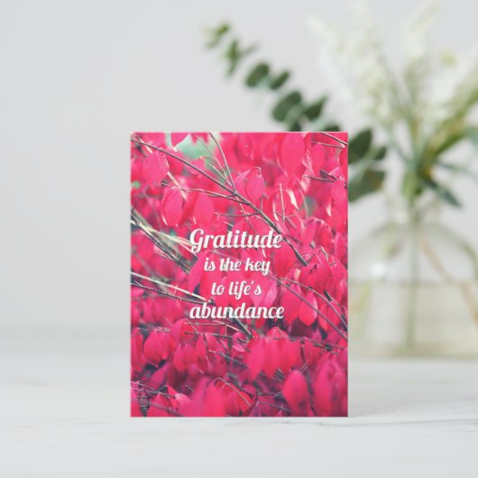 Gratitude Briefkaart (Staand voorkant)