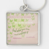 Gratitude Butterflies Sleutelhanger (Voorkant)