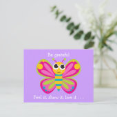 Gratitude Butterfly Briefkaart (Staand voorkant)