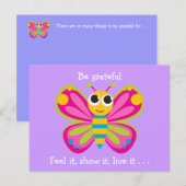 Gratitude Butterfly Briefkaart (Voorkant / Achterkant)