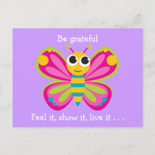 Gratitude Butterfly Briefkaart