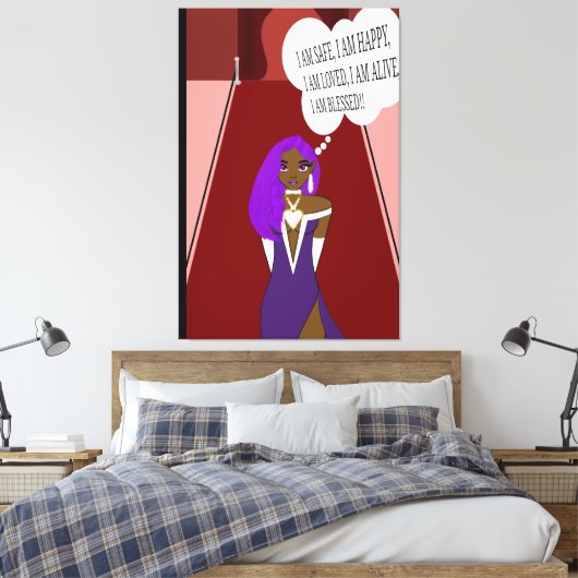 Gratitude Canvas Afdruk (Insitu (Slaapkamer))