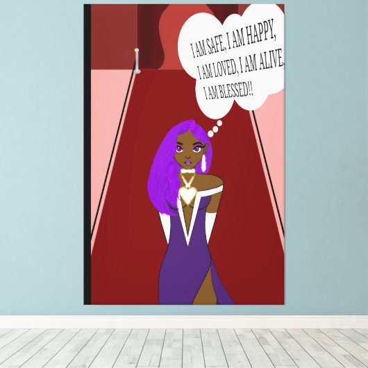 Gratitude Canvas Afdruk (Insitu (Houten vloer))