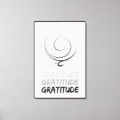 Gratitude Canvas afdrukken (Voorkant)