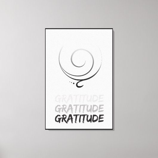 Gratitude Canvas afdrukken (Voorkant)