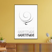 Gratitude Canvas afdrukken (Insitu (Woonkamer))