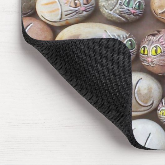 Gratitude Cat Rocks Muismat (Hoek)