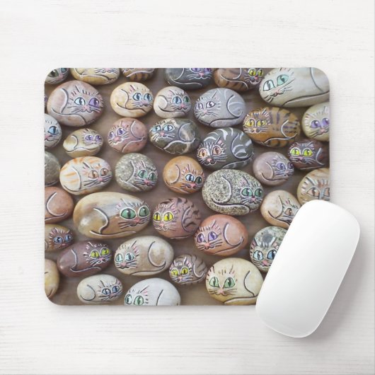 Gratitude Cat Rocks Muismat (Met muis)