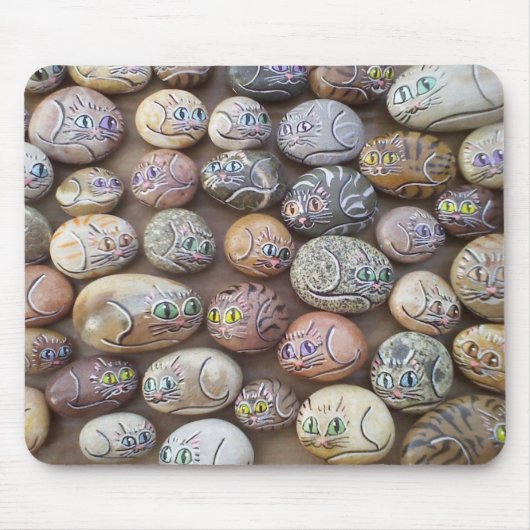 Gratitude Cat Rocks Muismat (Voorkant)