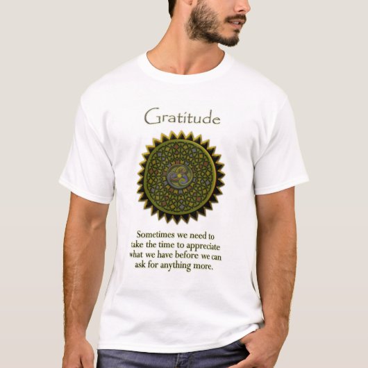 Gratitude Celtic Tris T-shirt (Voorkant)