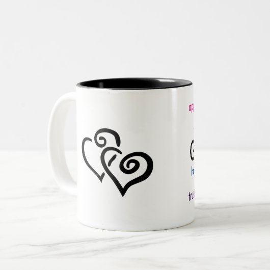 Gratitude Coffee Mok (Voorkant links)