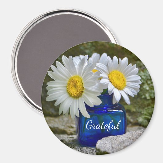 Gratitude Daisy Magneet (Voorkant / Achterkant)