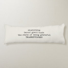 Gratitude Definition Accent Body Pillow Lichaamskussen