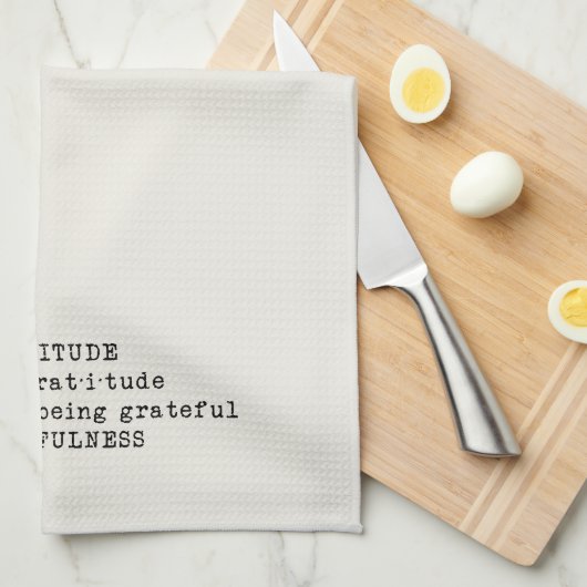 Gratitude Definition Kitchen Towel Theedoek (Quarter Fold)
