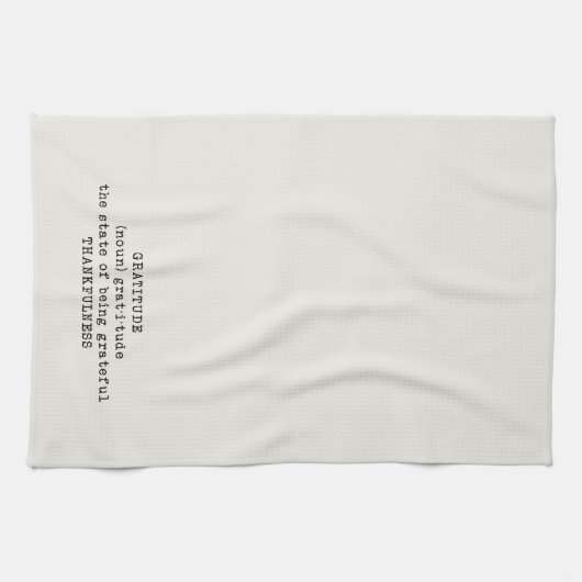 Gratitude Definition Kitchen Towel Theedoek (Horizontaal)
