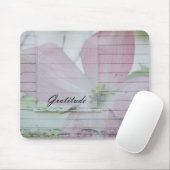 Gratitude Dogwood Geïnspireerd roze Floral Muismat (Met muis)