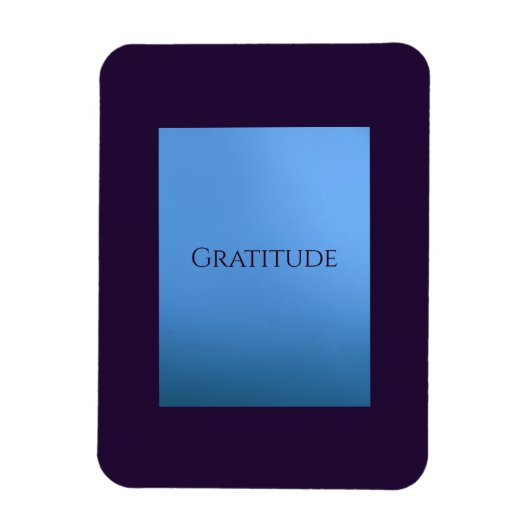 "Gratitude" Flexibele fotomagneet Magneet (Verticaal)