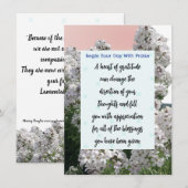 Gratitude Floral Bible Verse-geheugenkaart Kaart (Voorkant / Achterkant)