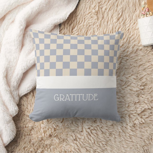 Gratitude Geruite Dagboek Kussen (Deken)