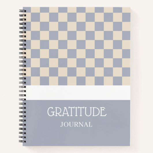 Gratitude Geruite Journal Notitieboek (Voorkant)