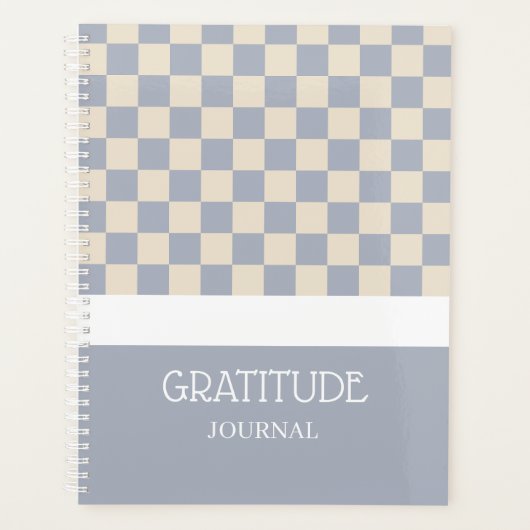 Gratitude Geruite Journal Planner (Voorkant)
