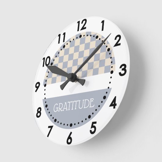 Gratitude Geruite Journal Ronde Klok (Hoek)