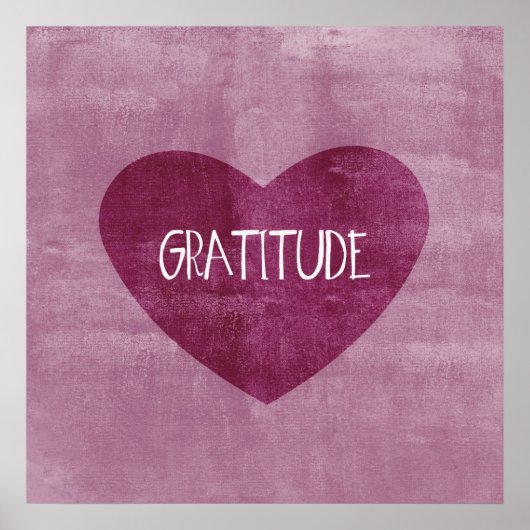 Gratitude Heart Poster (Voorkant)