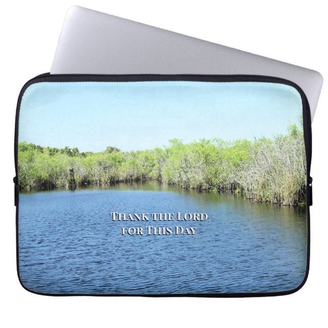 Gratitude in Every Moment Laptop Sleeve (Voorkant)