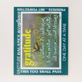gratitude inspirational jigsaw puzzle legpuzzel (Verticaal)