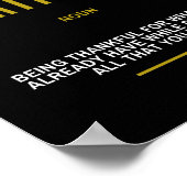 Gratitude Inspirerend citaat over succes Poster (Hoek)