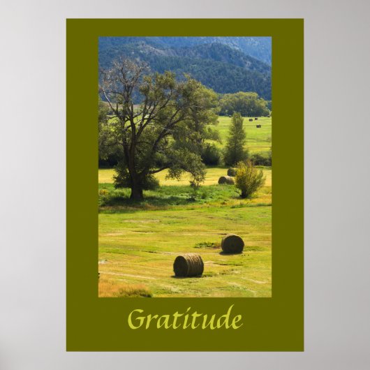Gratitude Inspirerend Poster (Voorkant)