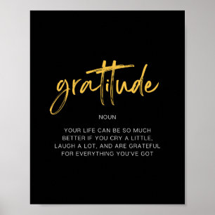 Gratitude-inspirerende prijsopgave poster