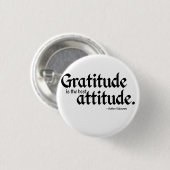 Gratitude is de beste houding ronde button 3,2 cm (Voorkant /achterkant)